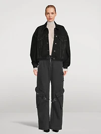 Sheer Turtleneck Swirl Print