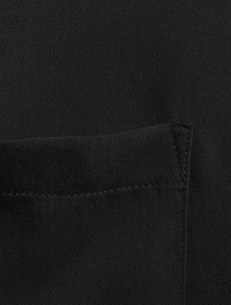 Silk Georgette Camp Shirt