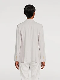 Double-Breasted Good Linen Blazer