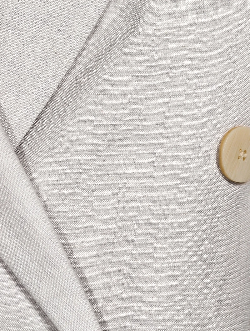 Double-Breasted Good Linen Blazer