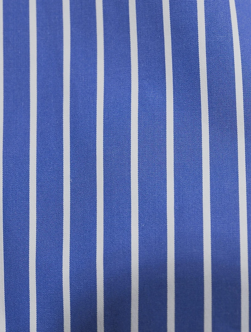 Sleeveless Striped Polo Top