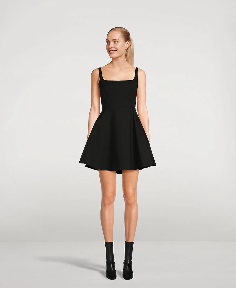 Cotton Piqué Mini Dress