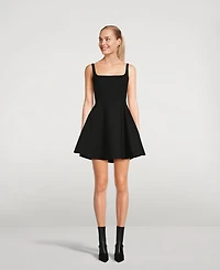 Cotton Piqué Mini Dress