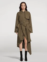 Asymmetric Trench Coat