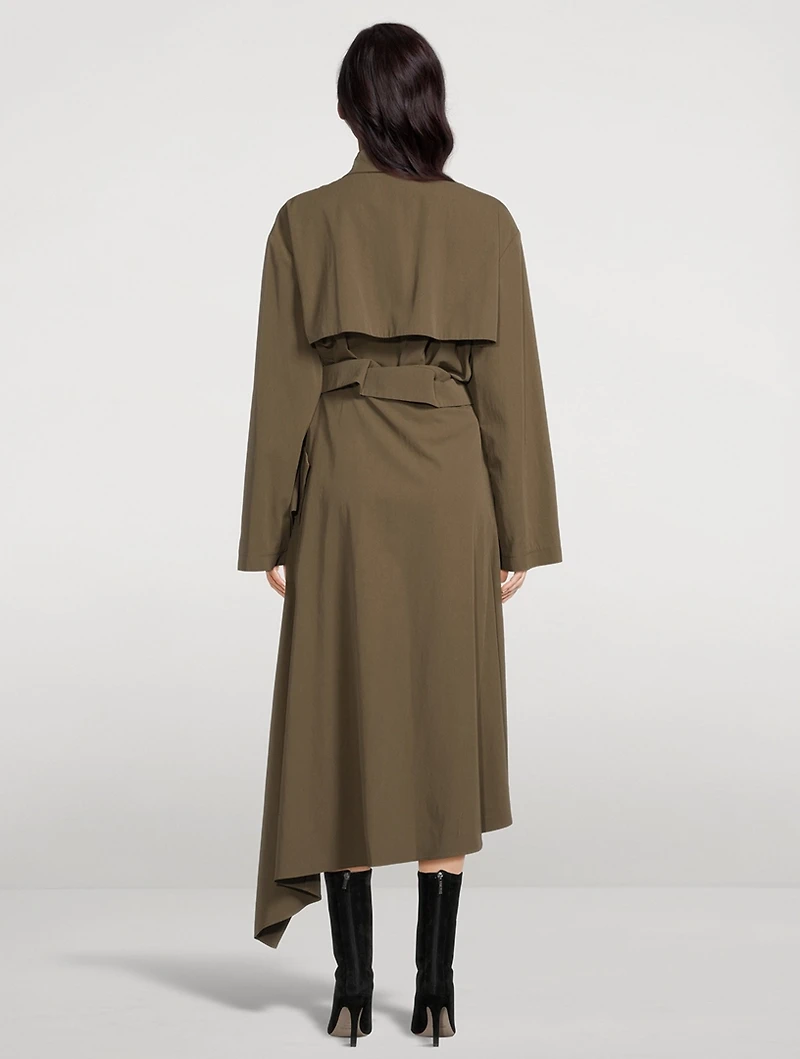 Asymmetric Trench Coat