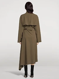 Asymmetric Trench Coat