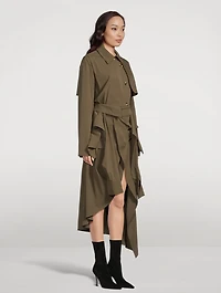 Asymmetric Trench Coat
