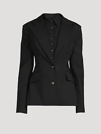 Blazer With Shirt And Vest Insert