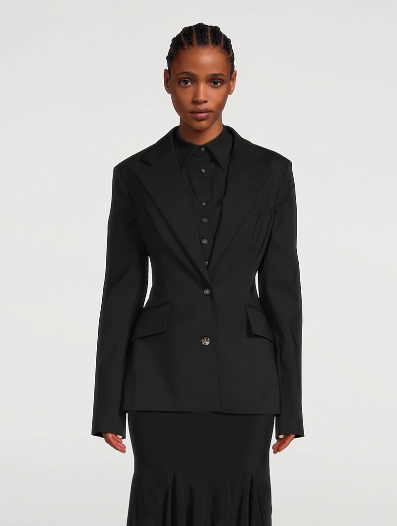 Blazer With Shirt And Vest Insert