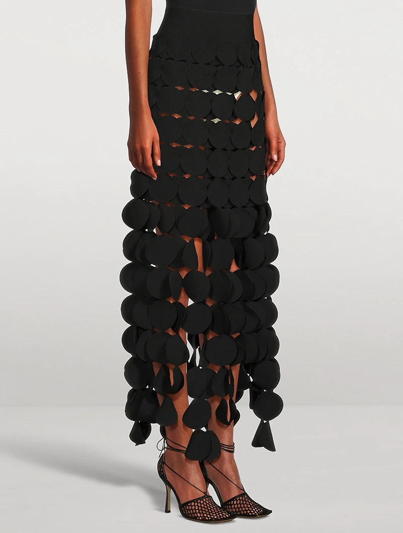 Multi-Circle Maxi Skirt