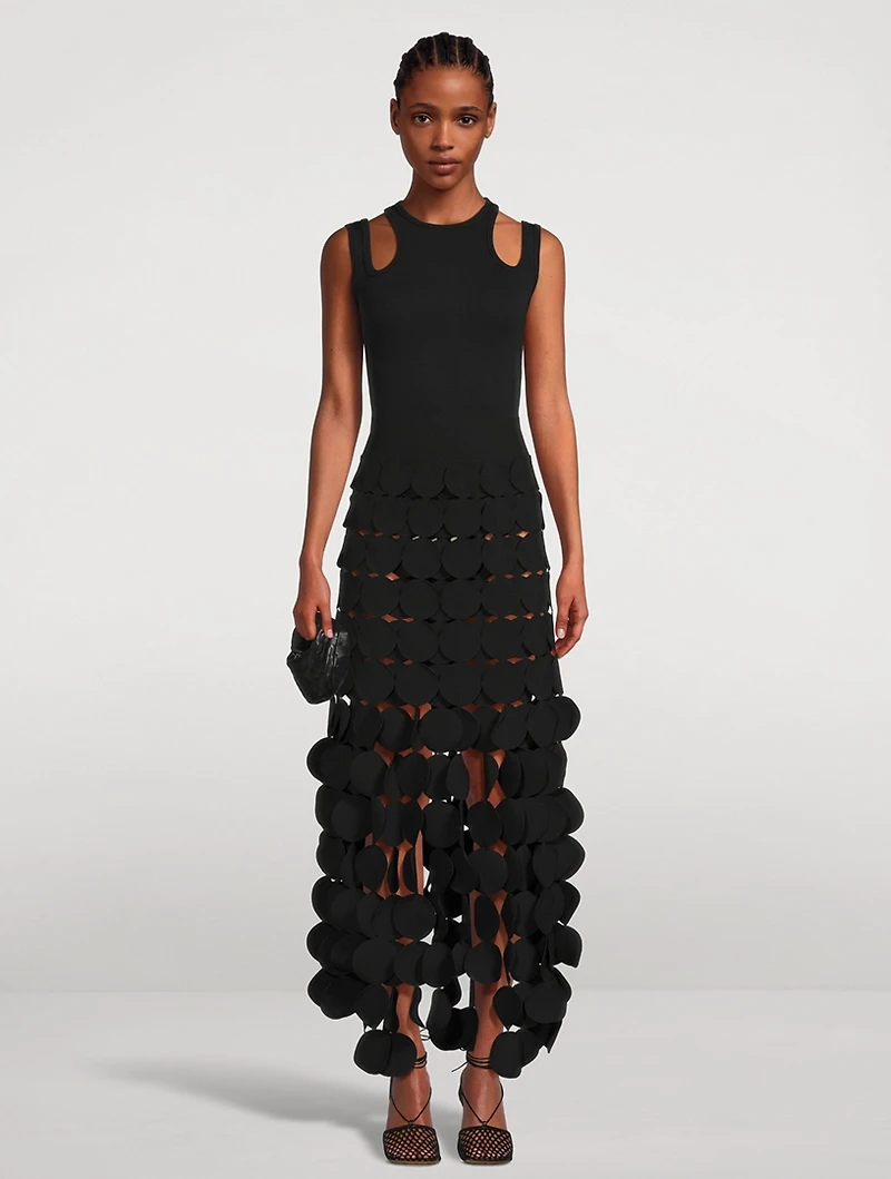 Multi-Circle Maxi Skirt