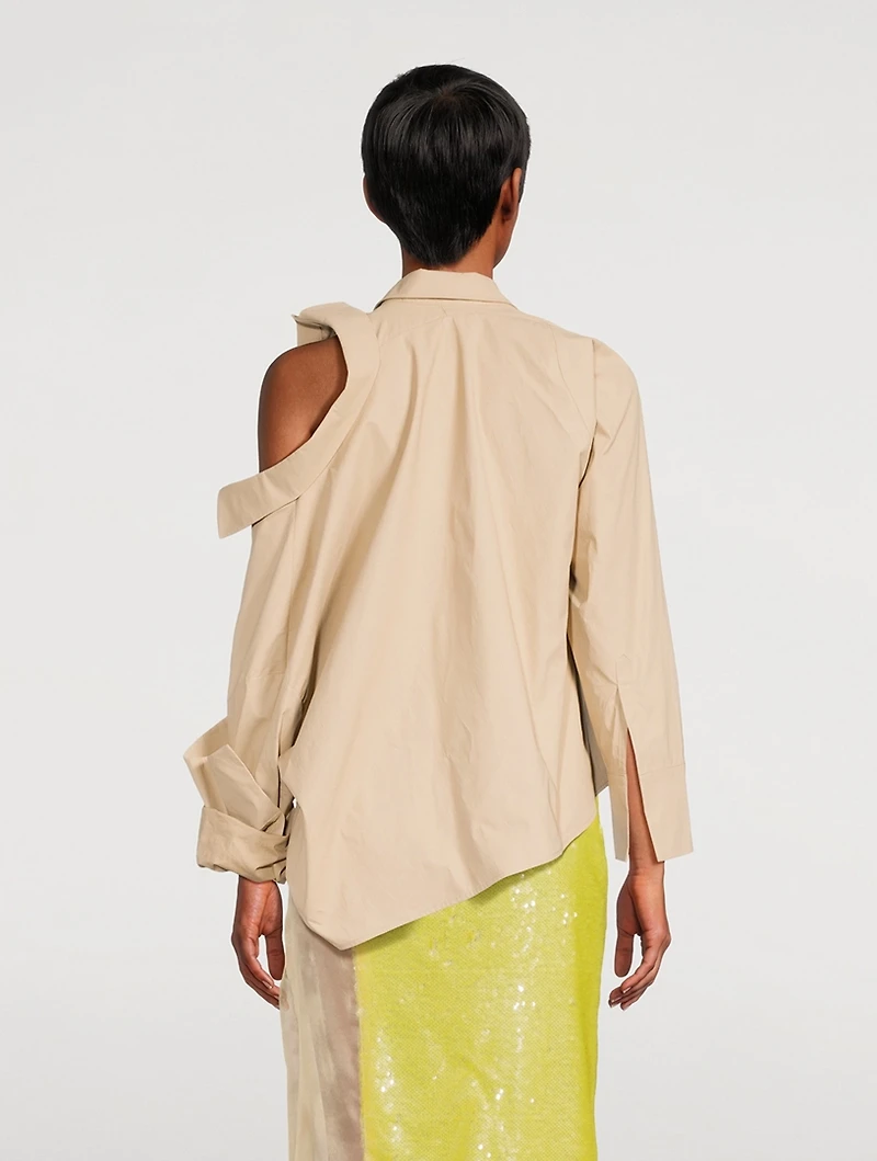 Double-Collar Poplin Shirt