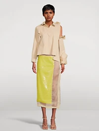 Double-Collar Poplin Shirt