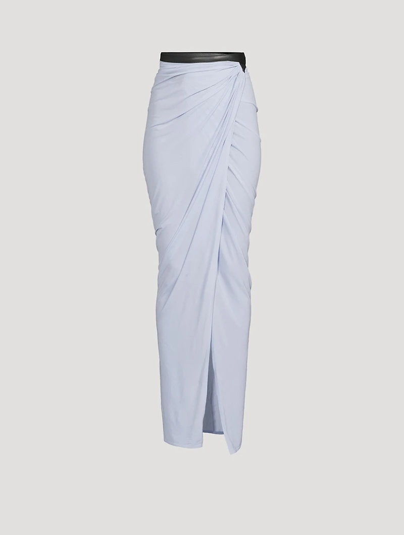 Draped Maxi Skirt