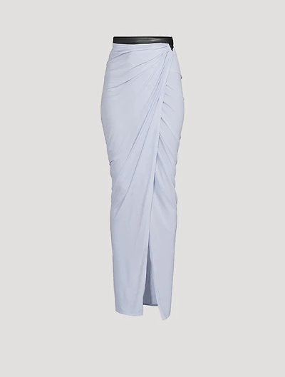 Draped Maxi Skirt