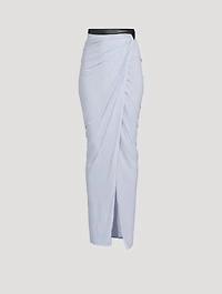 Draped Maxi Skirt