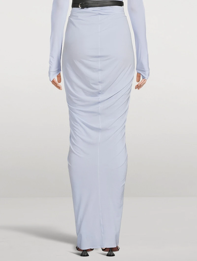 Draped Maxi Skirt