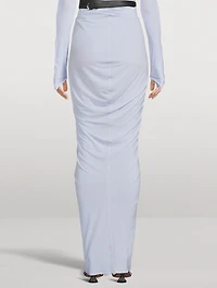 Draped Maxi Skirt