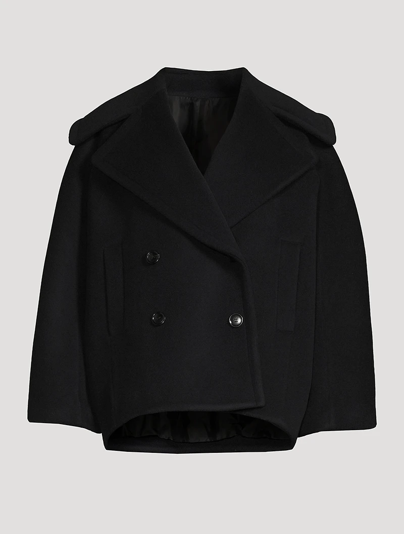 Double-Breasted Wool Coat