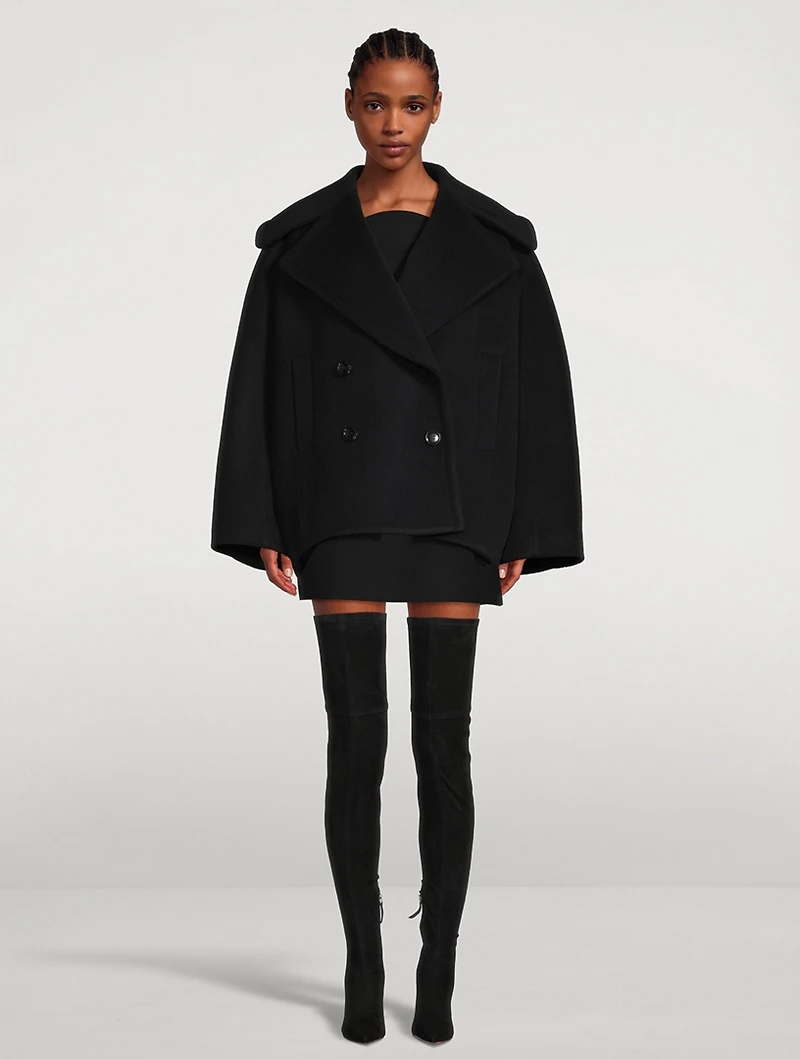 Double-Breasted Wool Coat