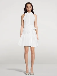 Wrapped Poplin Shirt Dress