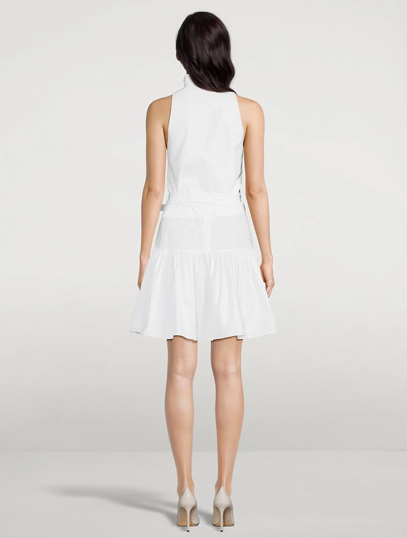 Wrapped Poplin Shirt Dress