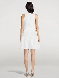 Wrapped Poplin Shirt Dress