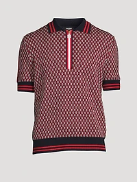 Wool Monogrammed Polo Shirt