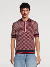 Wool Monogrammed Polo Shirt