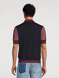 Wool Monogrammed Polo Shirt
