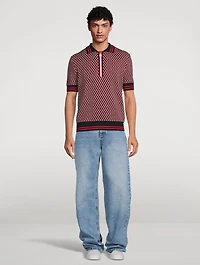 Wool Monogrammed Polo Shirt