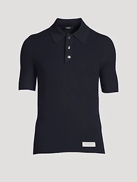 Pierre Wool Short-Sleeve Polo Shirt