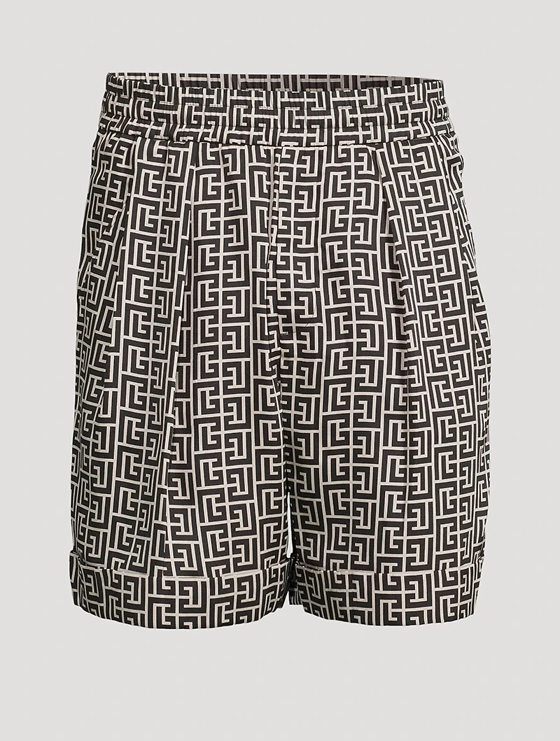Bermuda Shorts Monogram Print