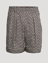 Bermuda Shorts Monogram Print