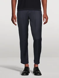 Wool Straight-Leg Pants