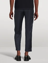 Wool Straight-Leg Pants