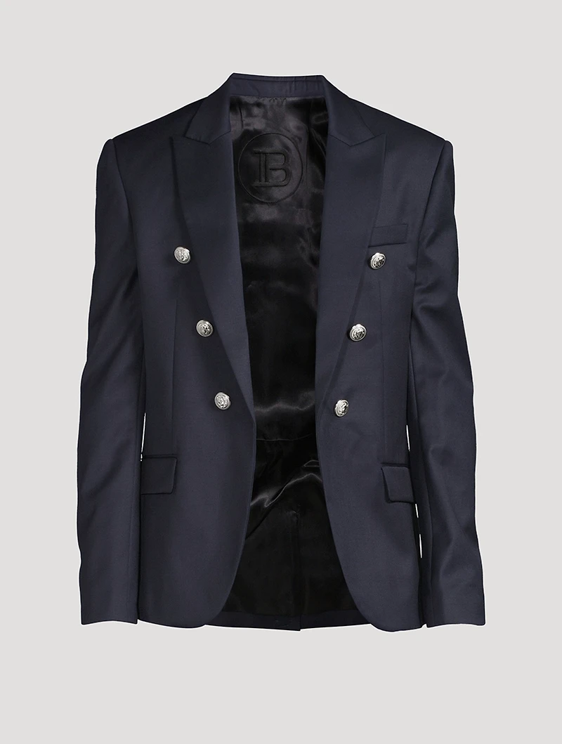 Wool Six-Button Jacket