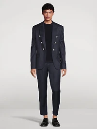 Wool Six-Button Jacket