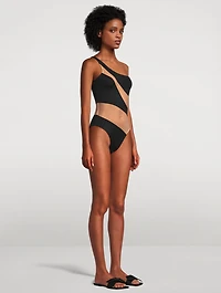 Snake Mesh One-Piece Swimsuit