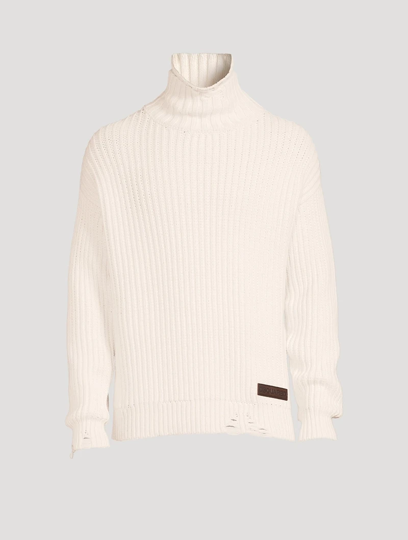Broken Stitch Double Knit Sweater