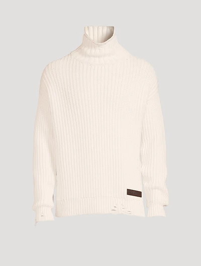 Broken Stitch Double Knit Sweater