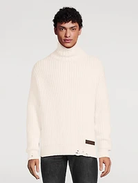 Broken Stitch Double Knit Sweater