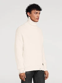 Broken Stitch Double Knit Sweater