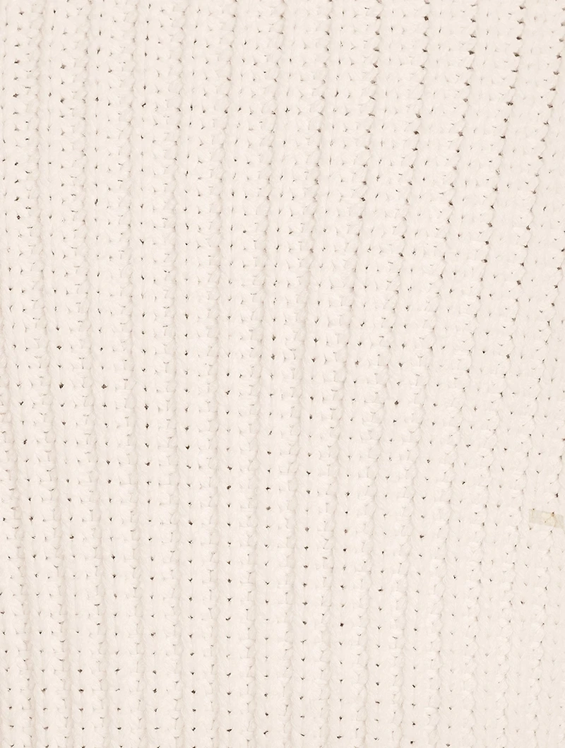 Broken Stitch Double Knit Sweater
