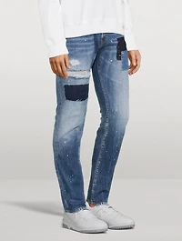 Cool Guy Patchwork Skinny Jeans