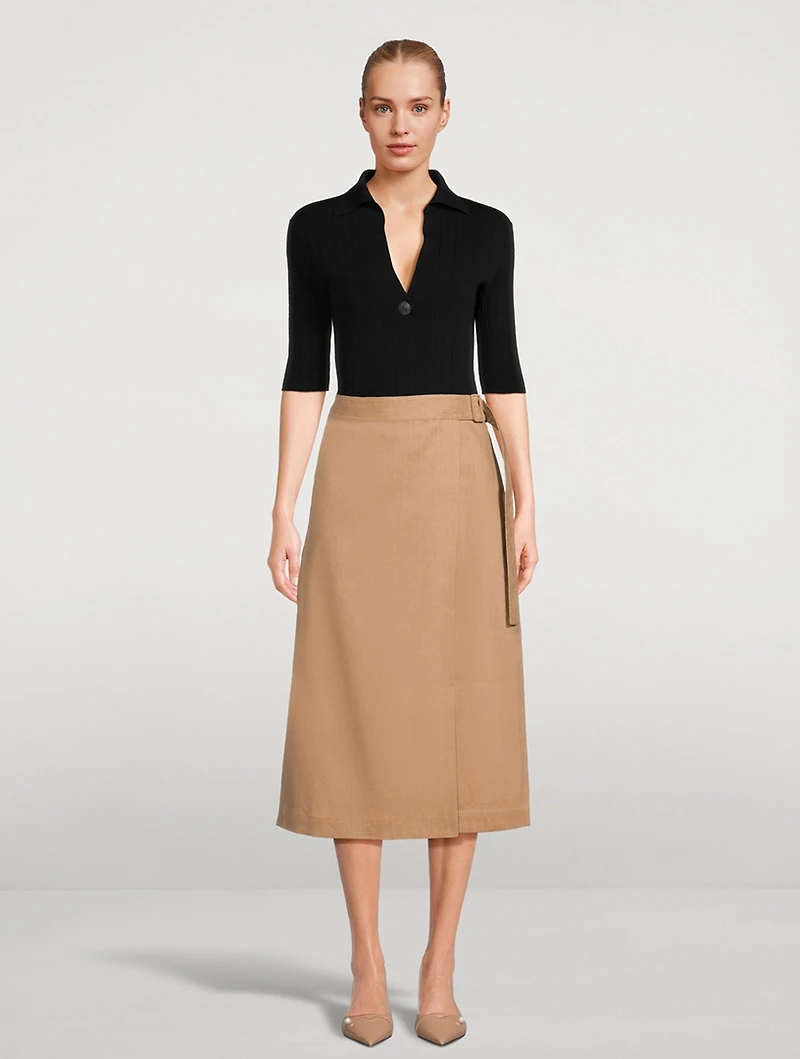 Buckle Wrap Skirt