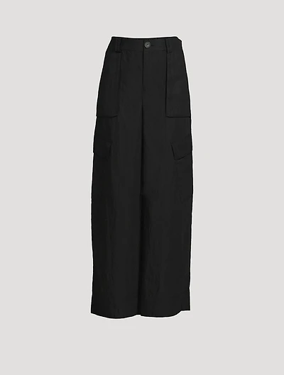Mid-Rise Cargo Trousers