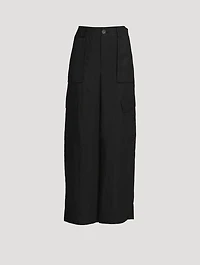 Mid-Rise Cargo Trousers