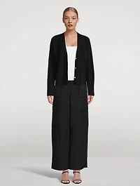 Mid-Rise Cargo Trousers