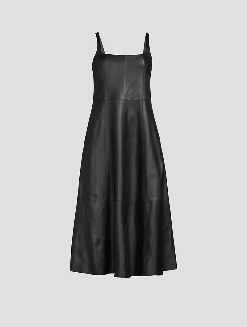Leather Midi Dress